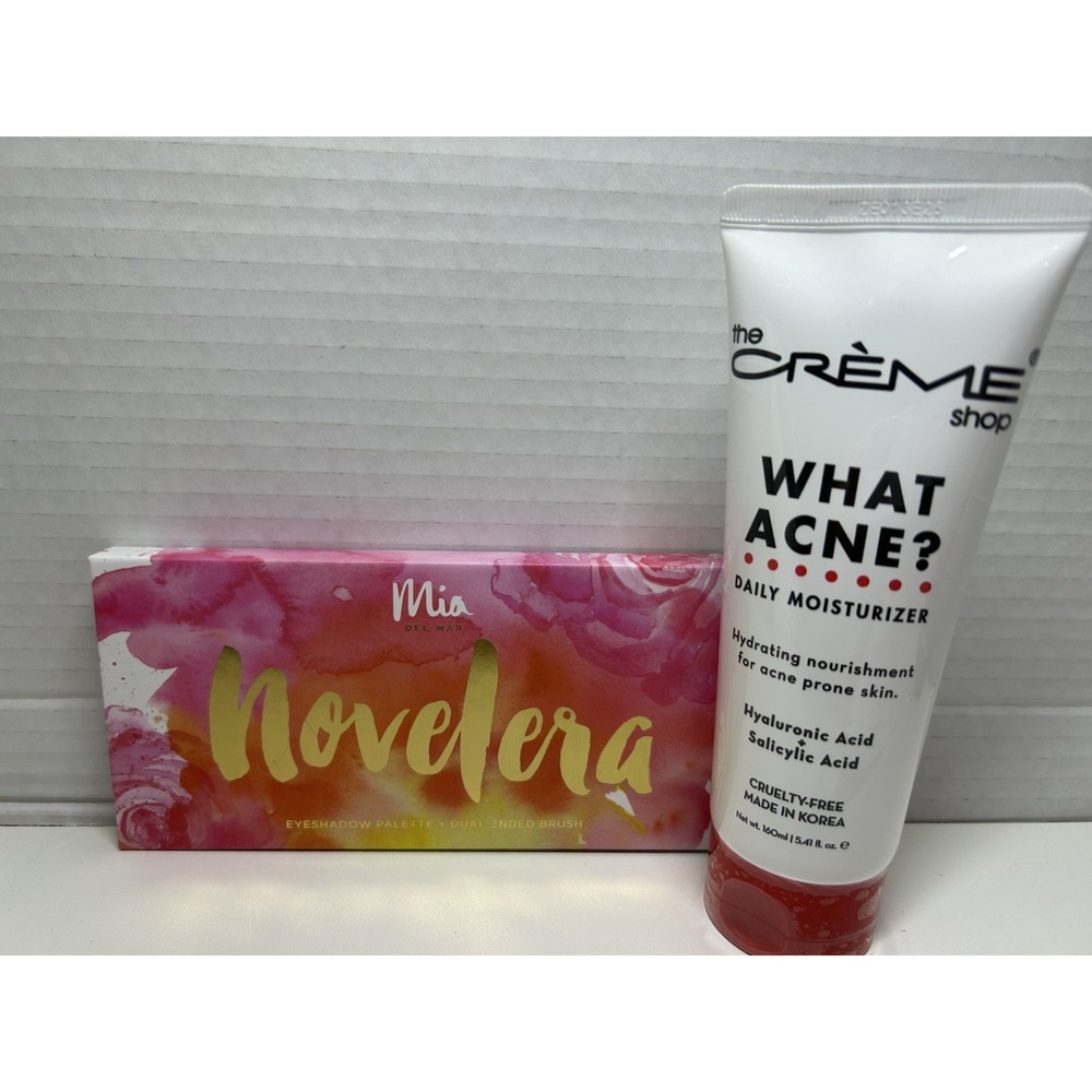 Mia Del Mar Novelera 12 Color Eyeshadow Palette /Creme Shop Acne Cream   F4